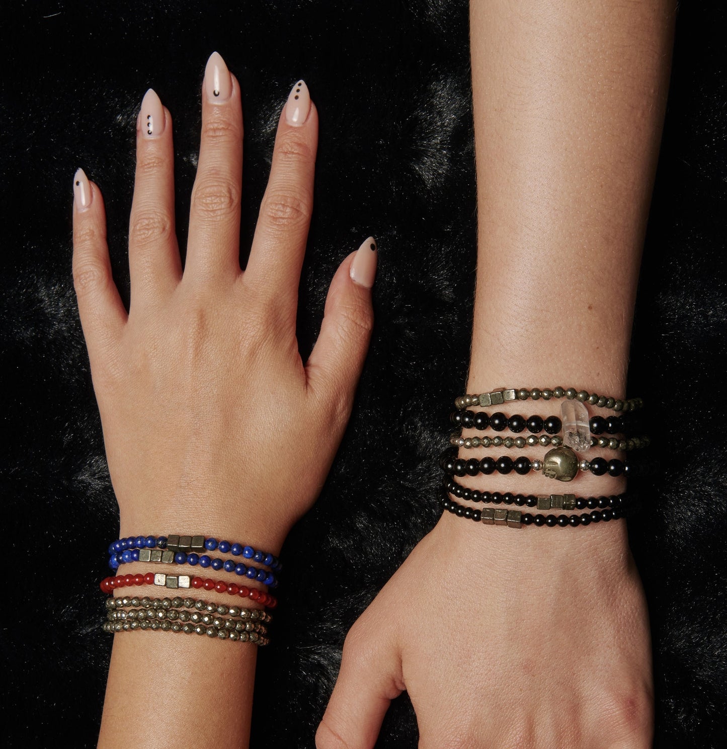 CRYSTALS: QUARTZ & BLACK TOURMALINE