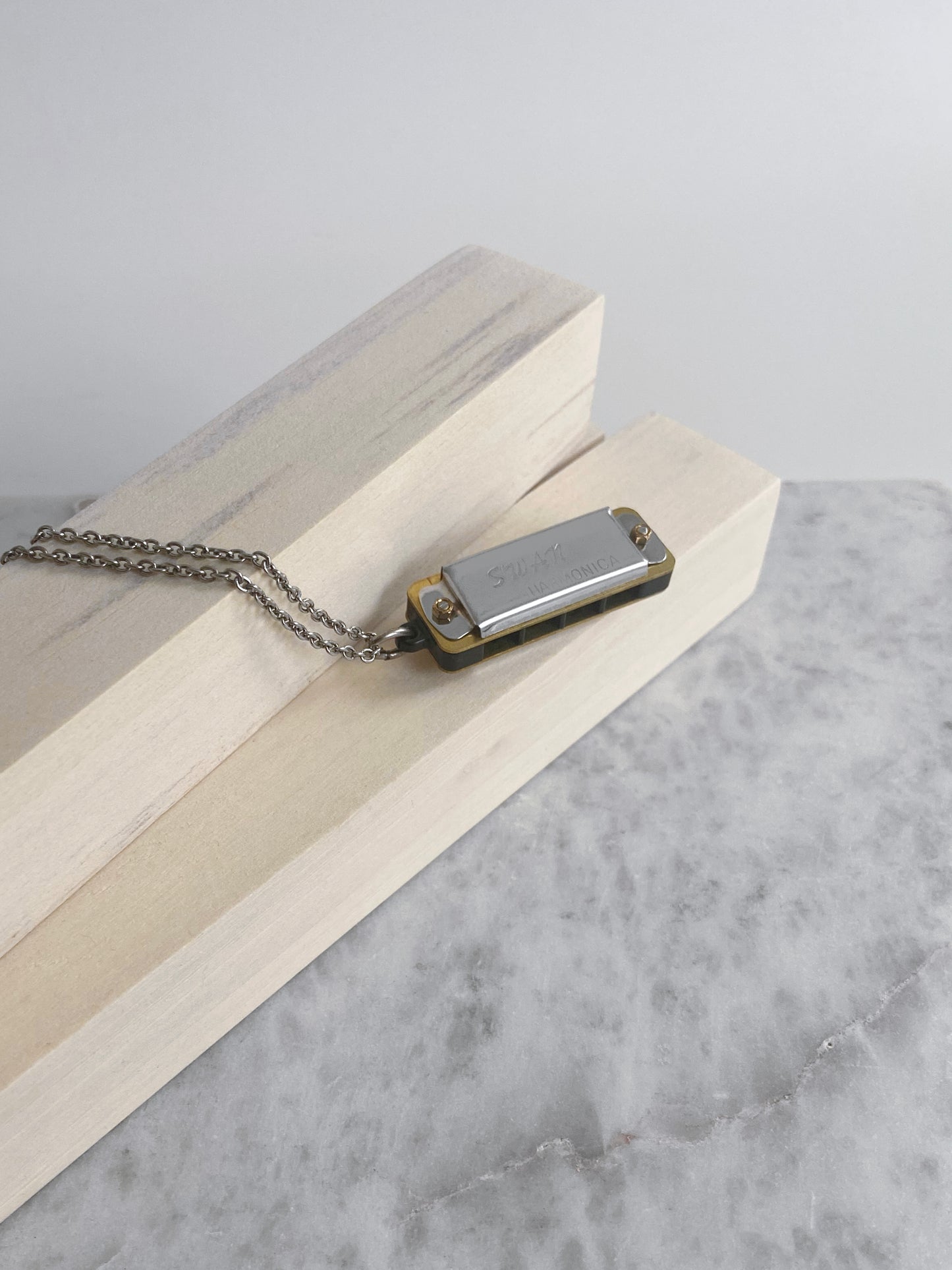 NECKLACE: SILVER HARMONICA