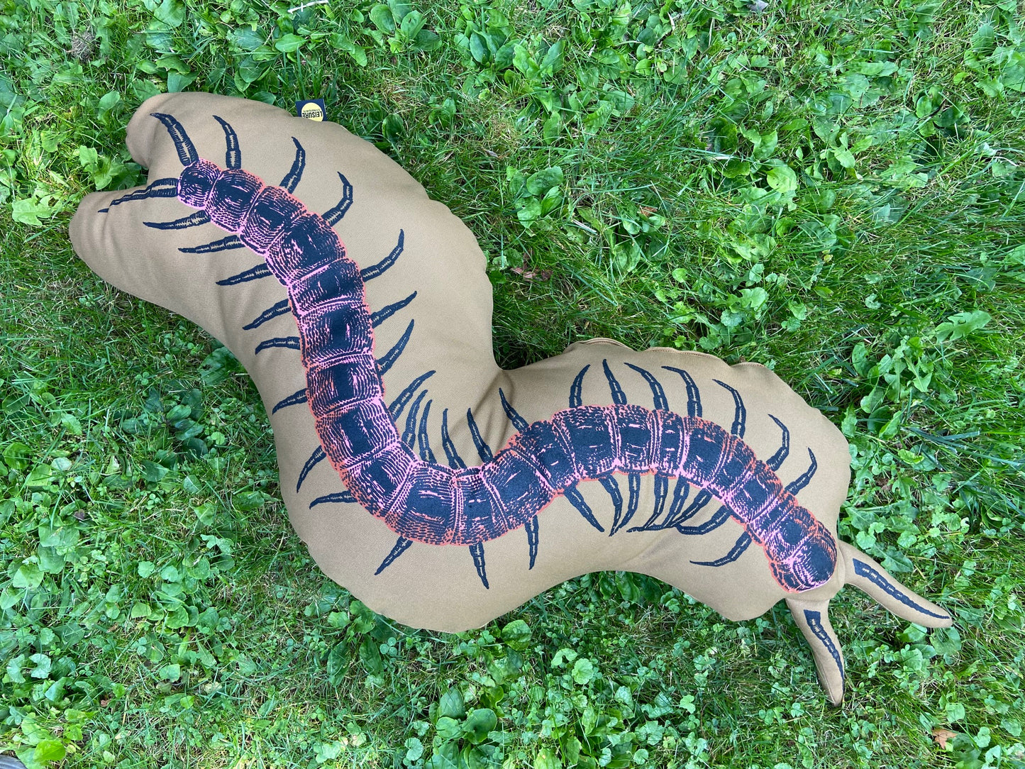 INSECT PILLOW: CENTIPEDE / DARK KHAKI