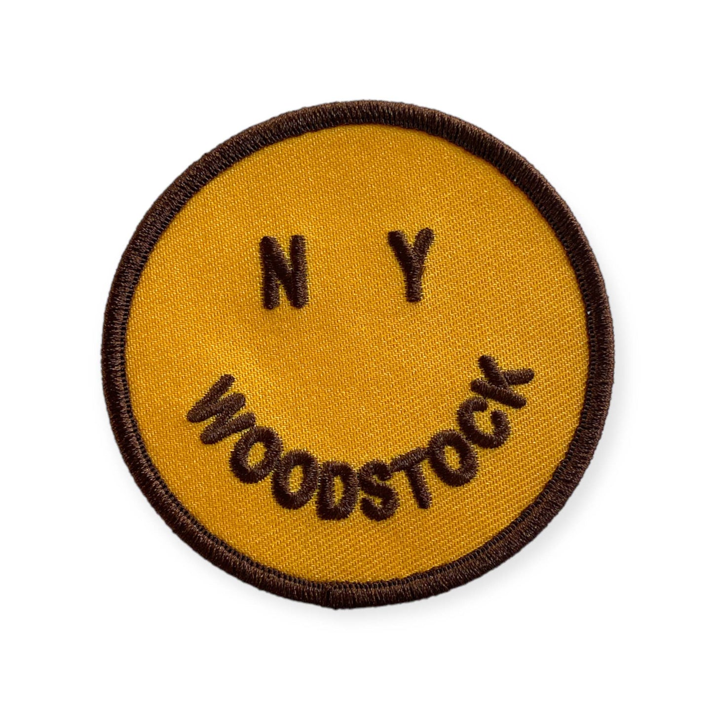 IRON-ON PATCH: SMILEY / YELLOW