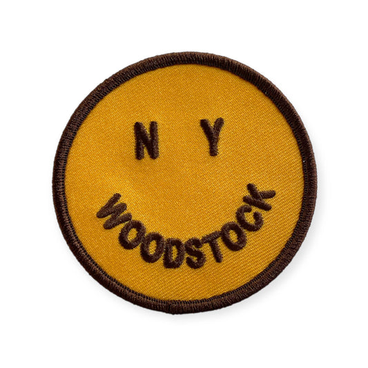 IRON-ON PATCH: SMILEY / YELLOW