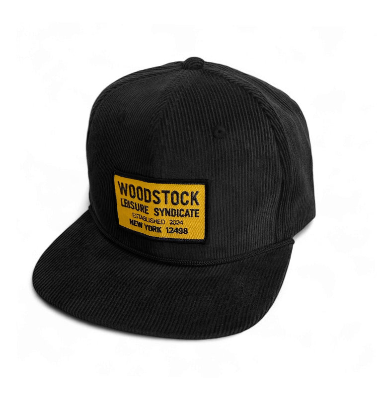 TRUCKER CAP: BLACK CORDUROY