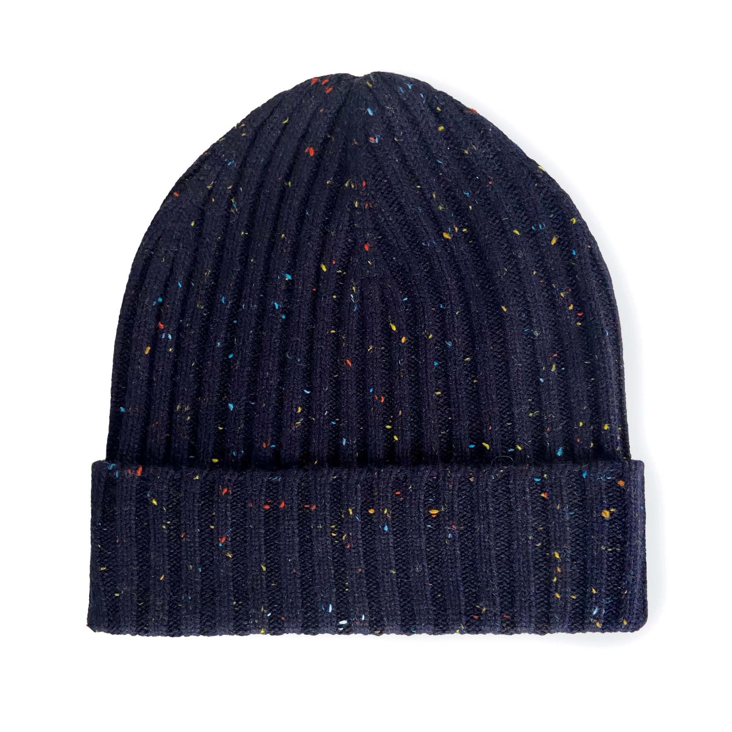 BEENIE: CASHMERE/ NAVY SPEC