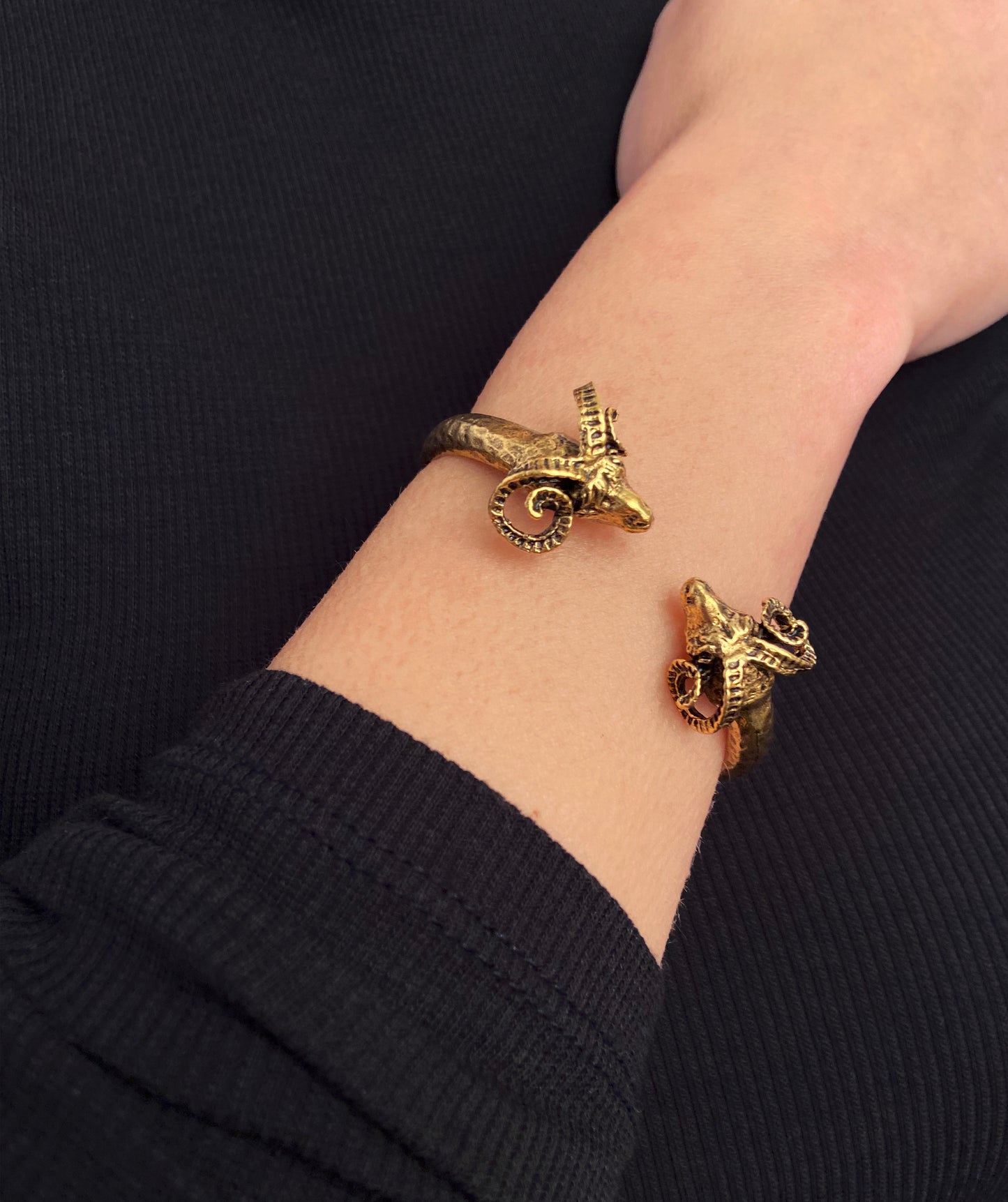 BRACELET: RAM HEAD / GOLD