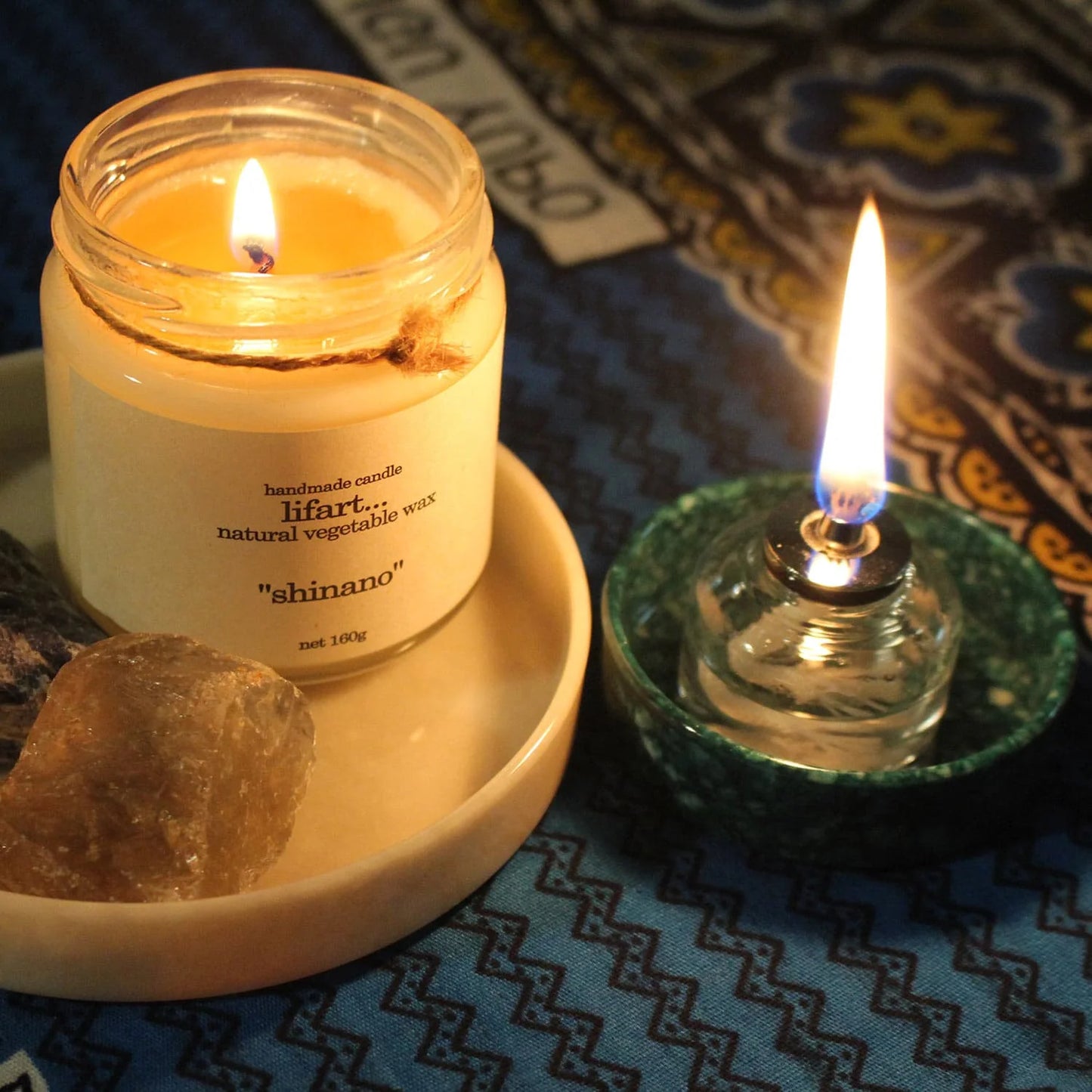 MELAMINE: LARGE ROUND TRAY GREEN