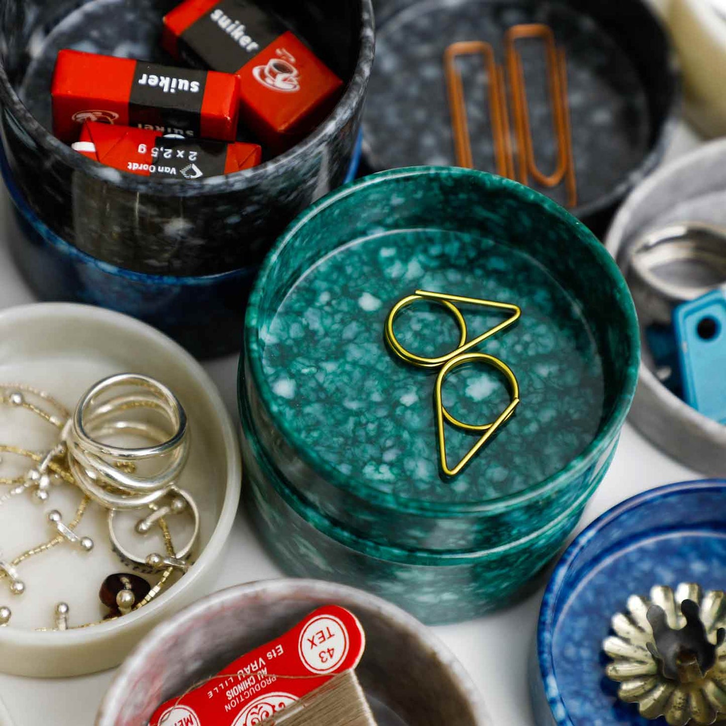 MELAMINE: SMALL ROUND STACKING GREY