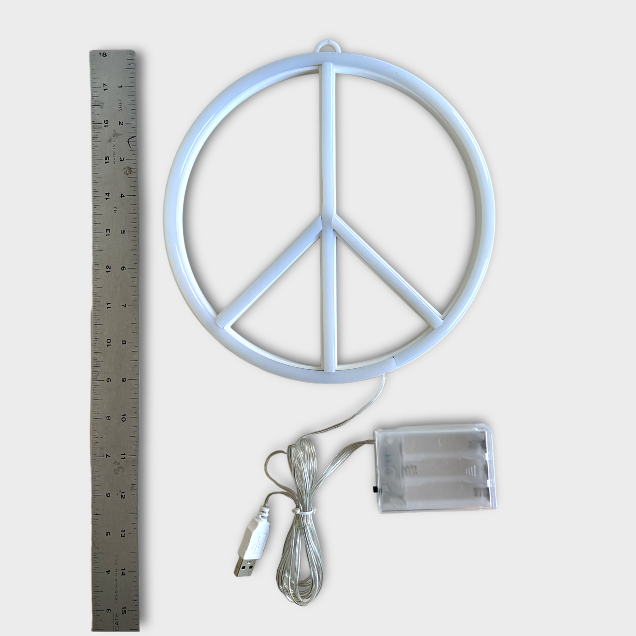 NEON LED LIGHT / PEACE SIGN