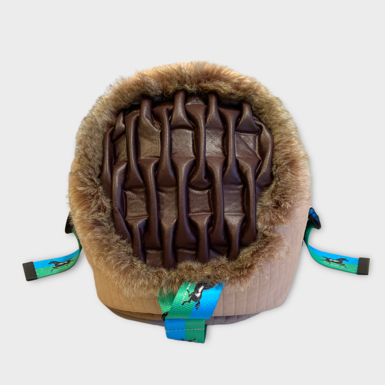 BEAN BAG HEAD REST / CAMEL GRID