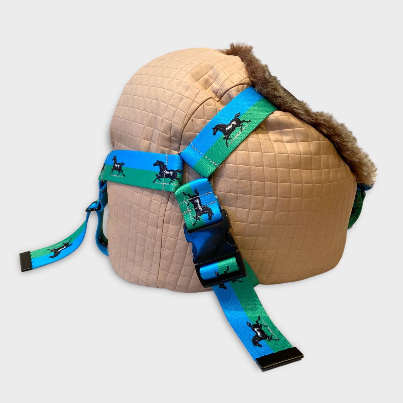 BEAN BAG HEAD REST / CAMEL GRID