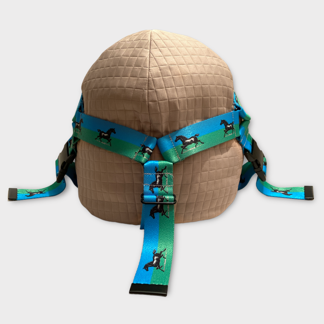 BEAN BAG HEAD REST / CAMEL GRID