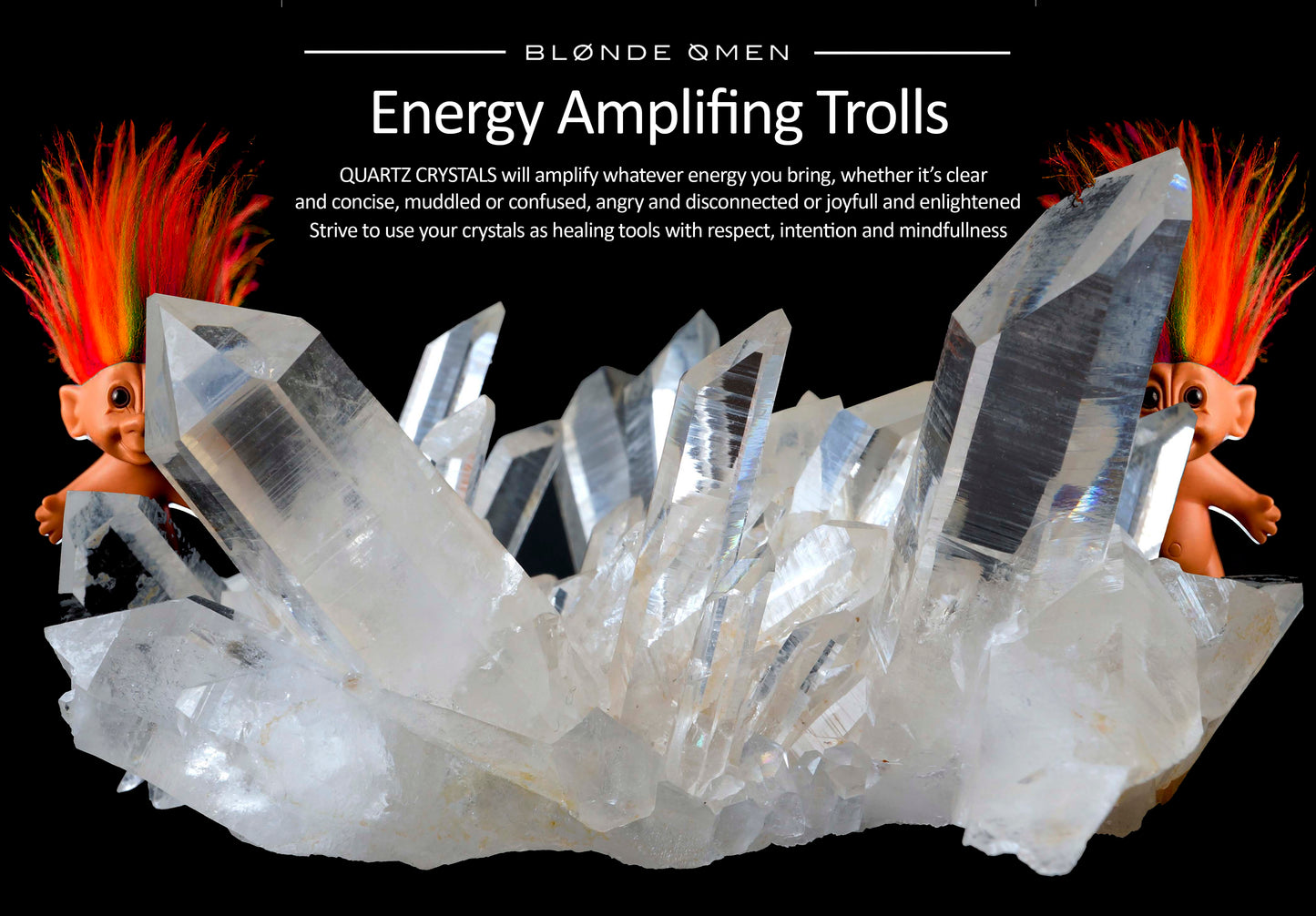 TROLL DOLLS / QUARTZ CRYSTAL