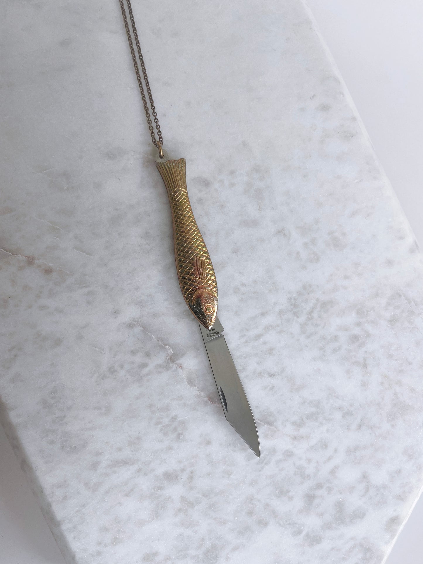 KNIFE NECKLACE: FISH