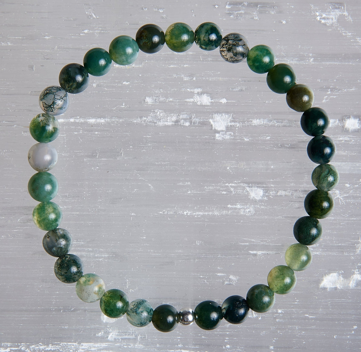 CRYSTALS: MOSS AGATE