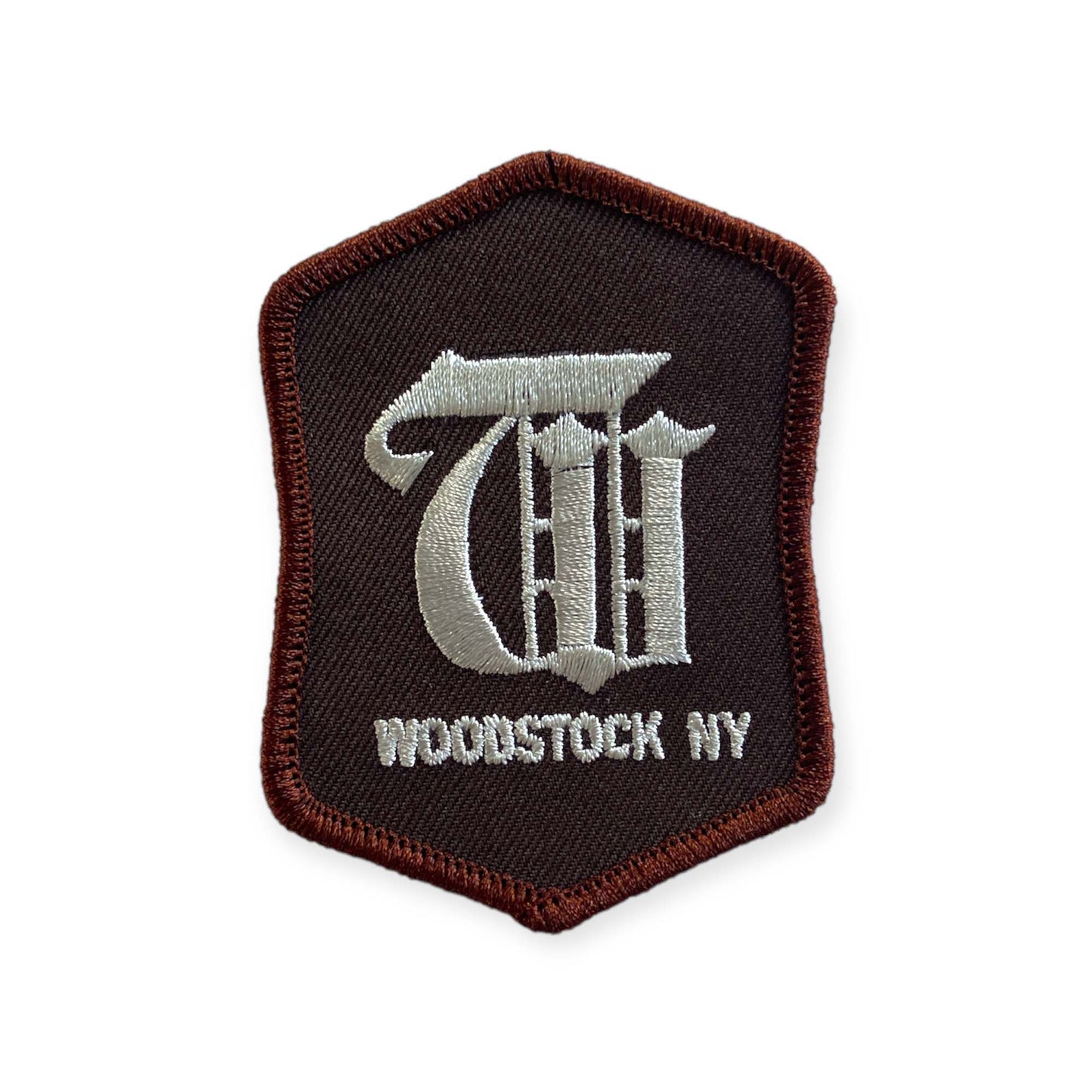 IRON-ON PATCH: OLD ENGLISH / BROWN