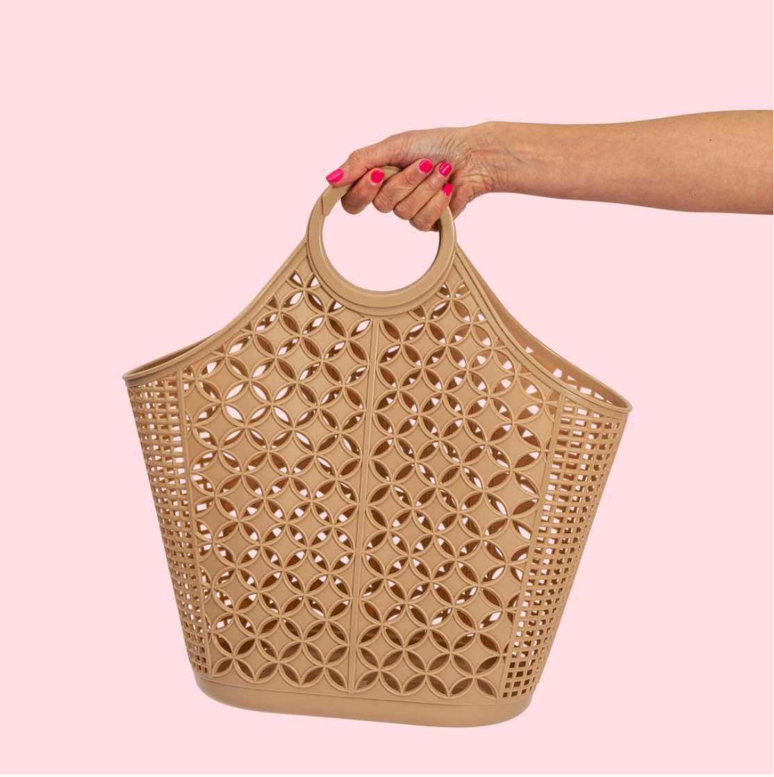 SUN JELLIES TOTE: ATOMIC / TAN