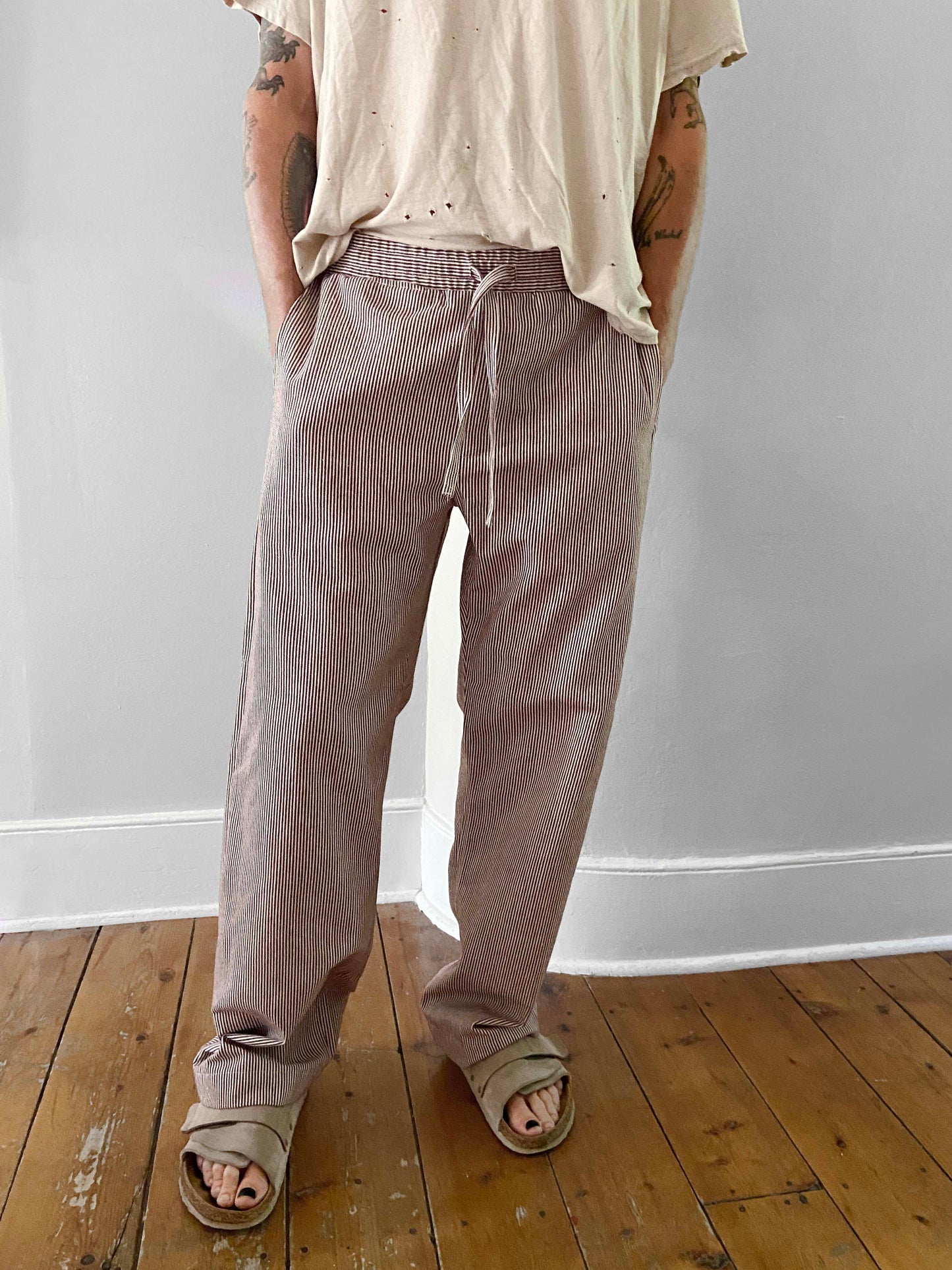 THE NEW PANT: OX BLOOD STRIPE