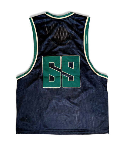 COURT JERSEY:  BLACK / FOREST / CREME