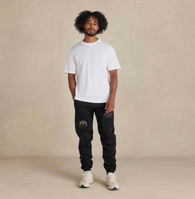 SWEAT PANTS: BLACK