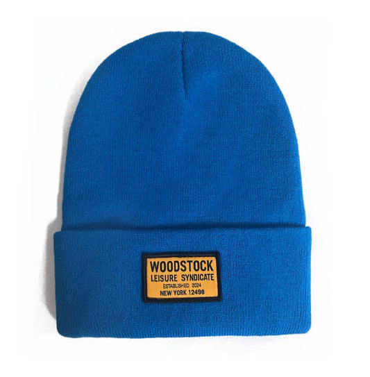 KNIT BEENIE / BRIGHT BLUE