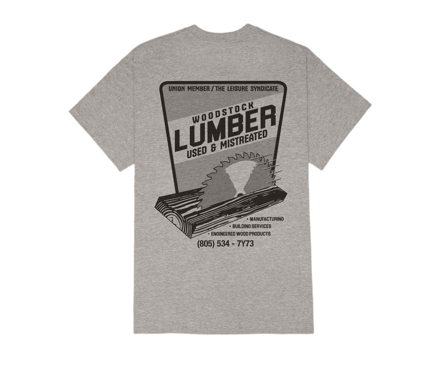 TEE: LUMBER / HEATHER GREY