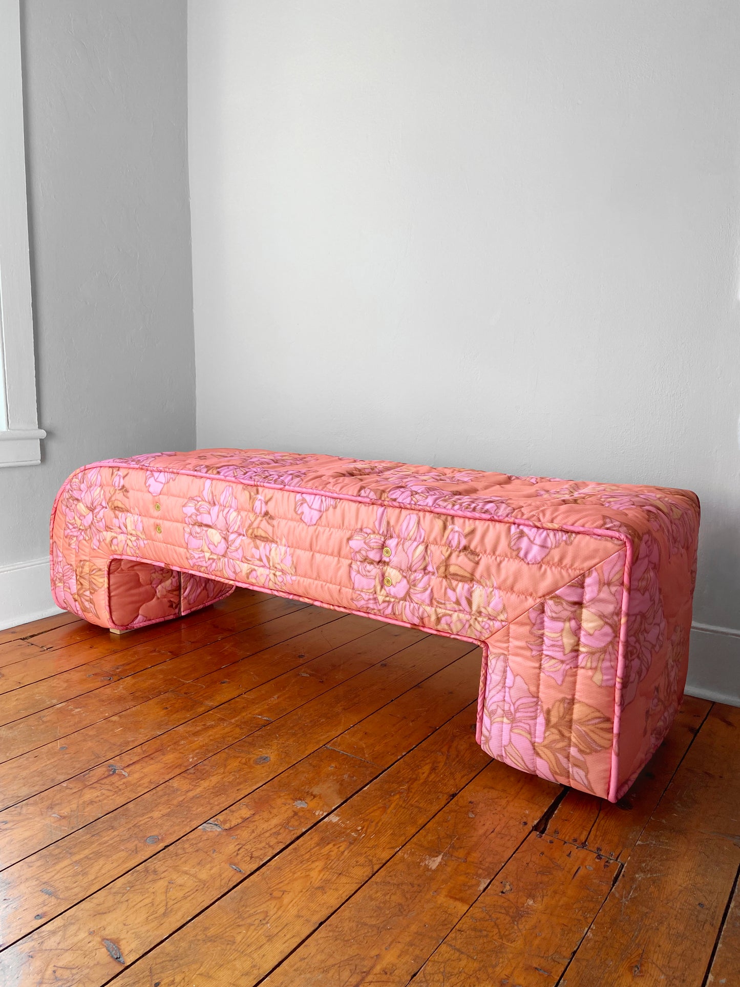 MATTRESS BENCH: PINK FLORAL