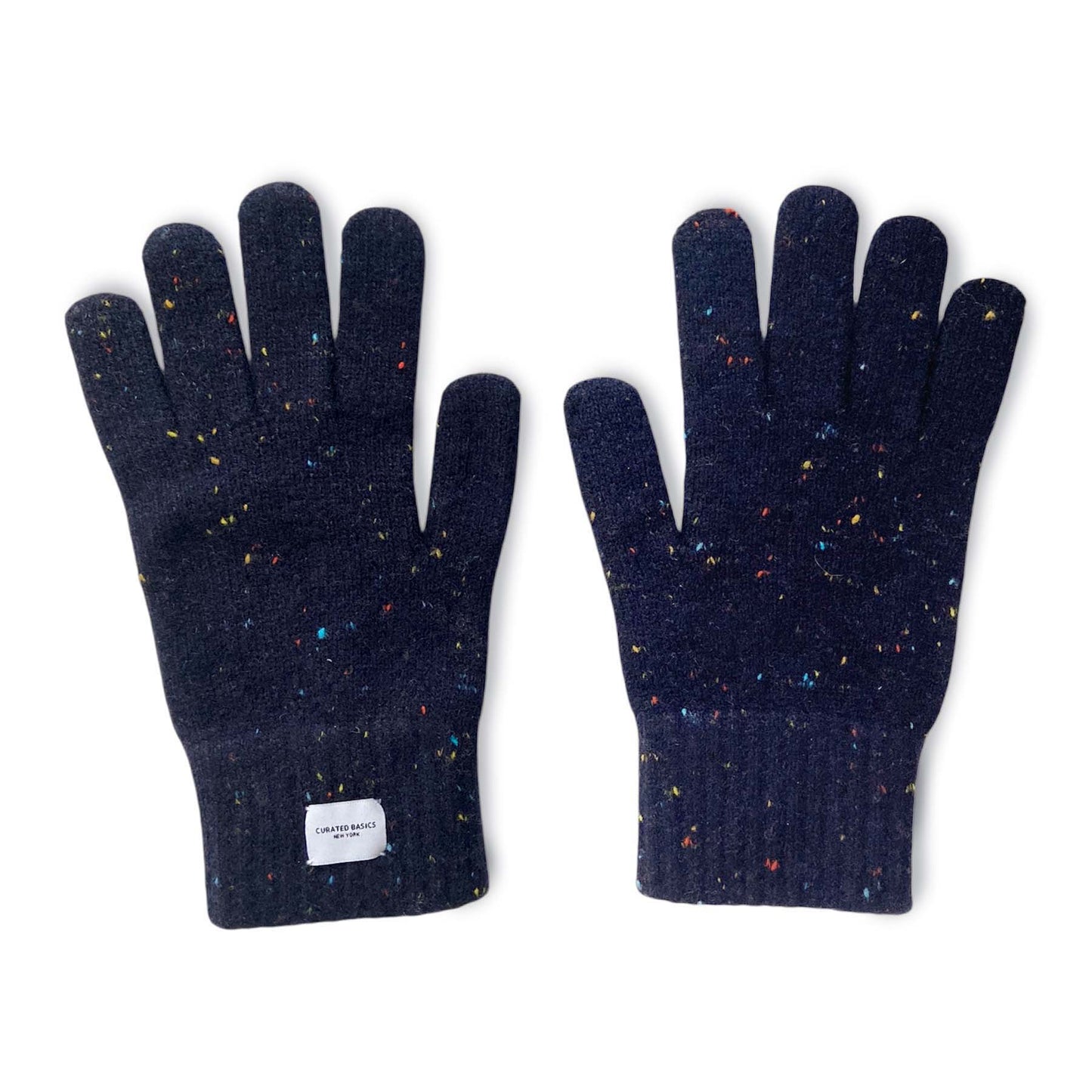 GLOVES: CASHMERE / NAVY SPEC