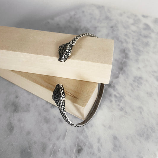 BRACELET: SNAKE / SILVER