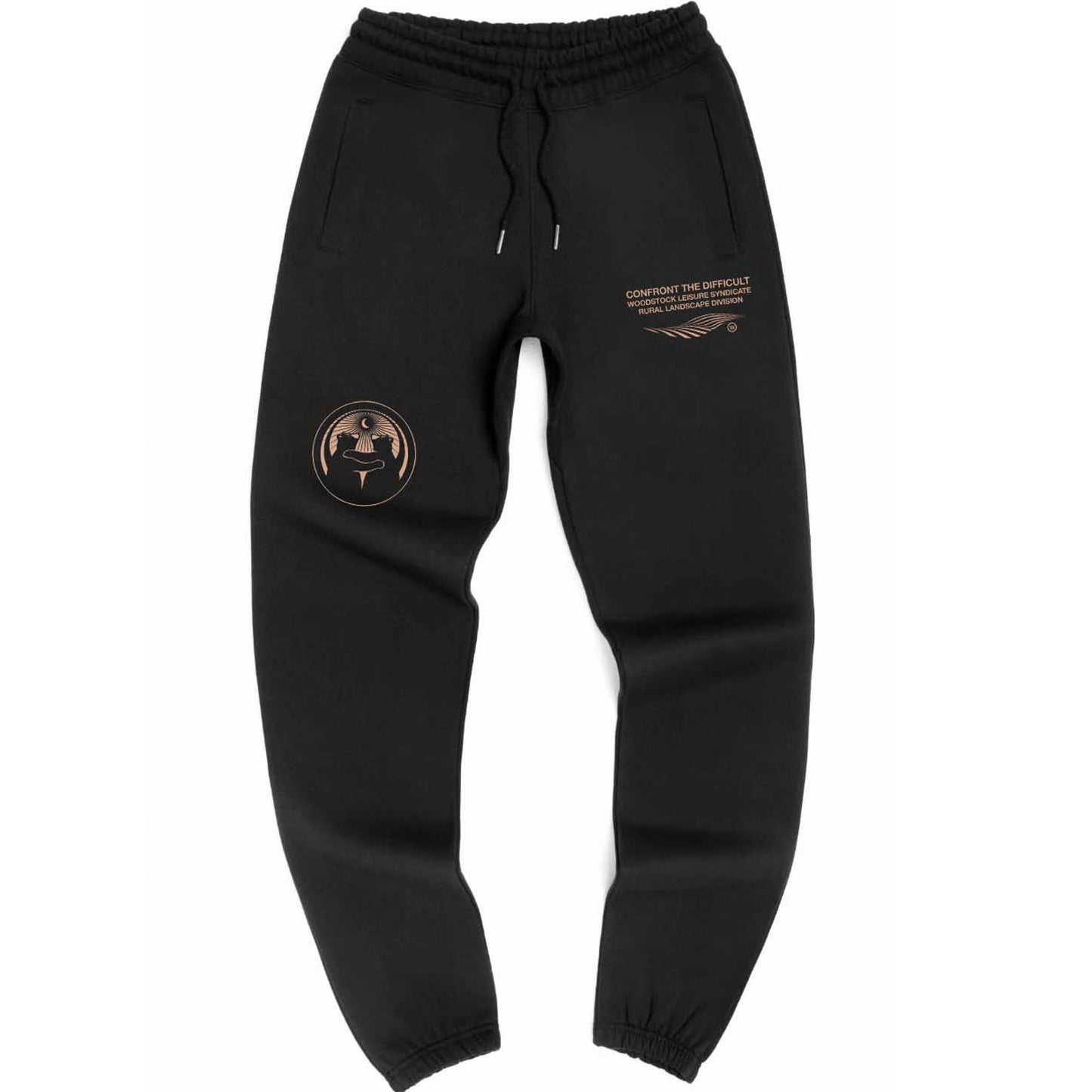 SWEAT PANTS: BLACK