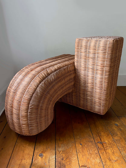 SQUARE PEG: WICKER PRINT / STRAW