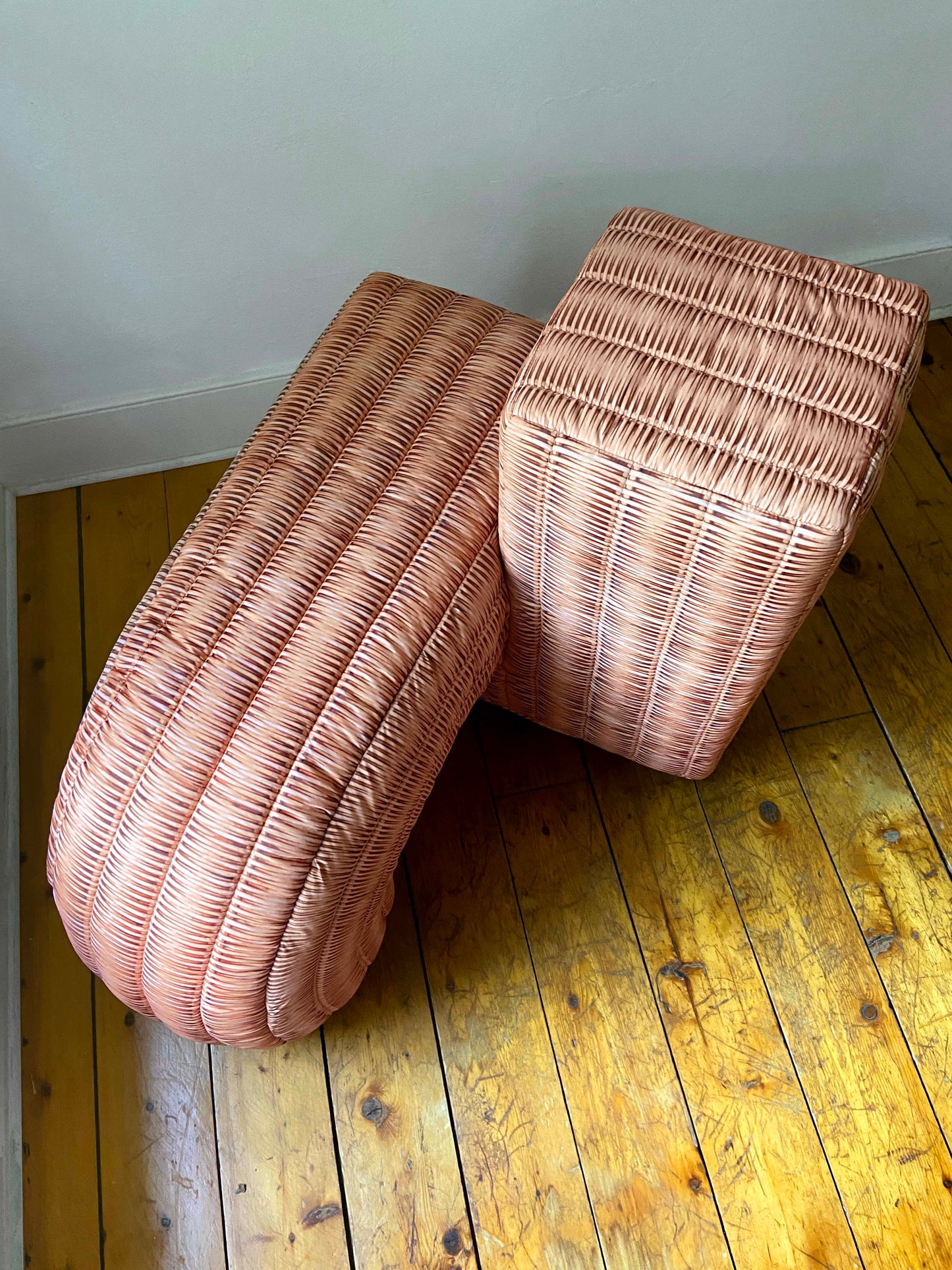 SQUARE PEG: WICKER PRINT / STRAW