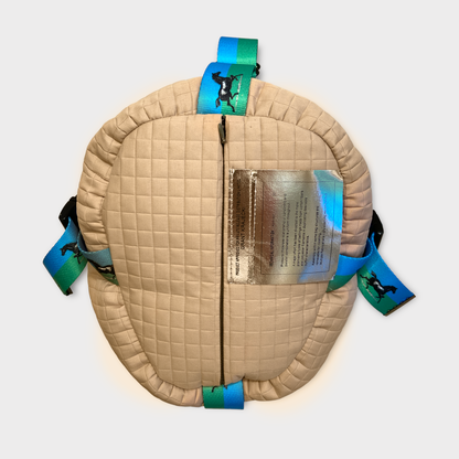 BEAN BAG HEAD REST / CAMEL GRID