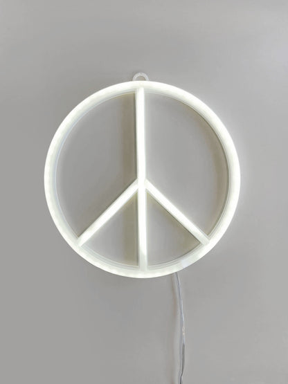 NEON LED LIGHT / PEACE SIGN